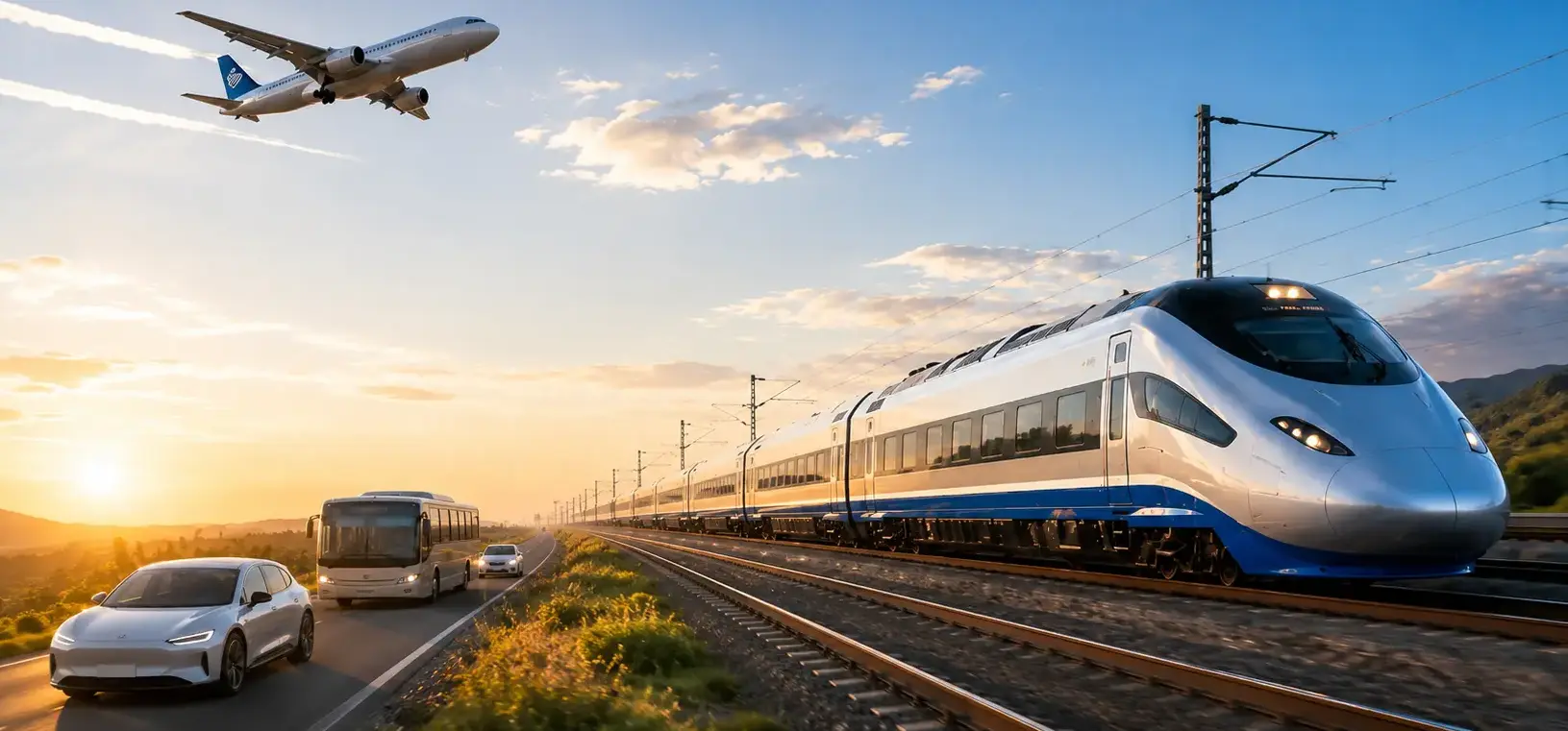 SUPRTECH high-speed locomotive background
